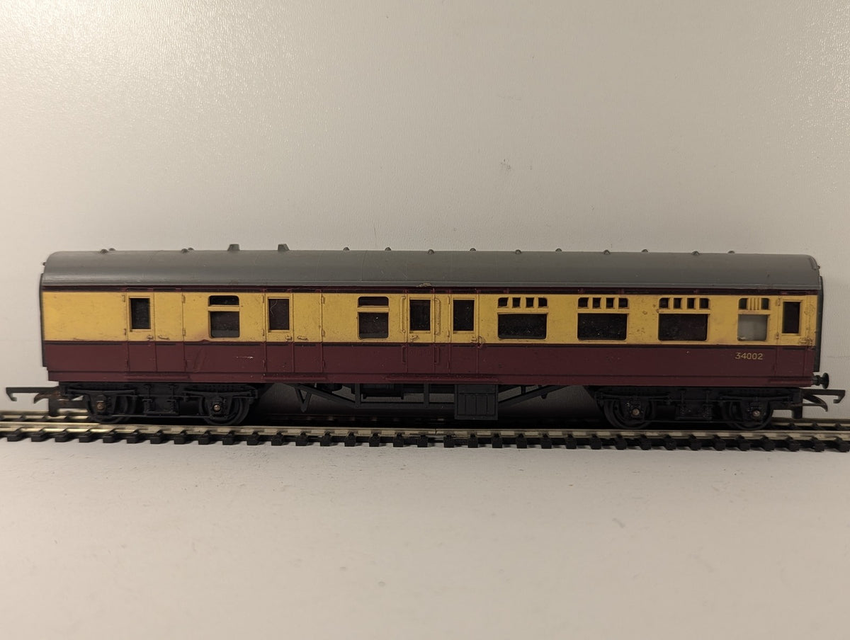 Tri-ang OO Gauge GWR Short Passenger Brake Coach Passenger Coach 34002