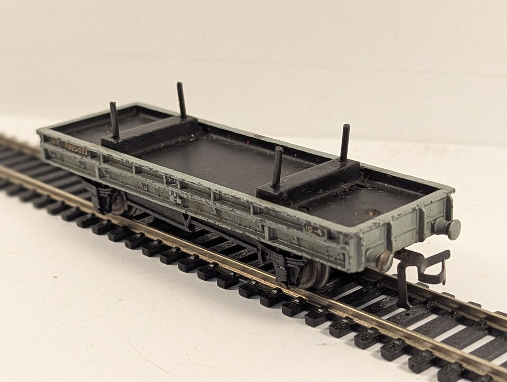 Hornby Dublo OO Gauge 10-Ton Bolster Wagon Goods Wagon B920022 BR Grey 4610