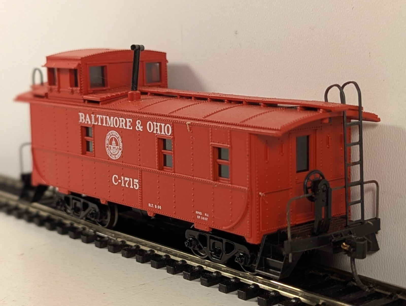 Industrial Rail HO Scale Wagontop Caboose C-1715 Baltimore & Ohio IDM85