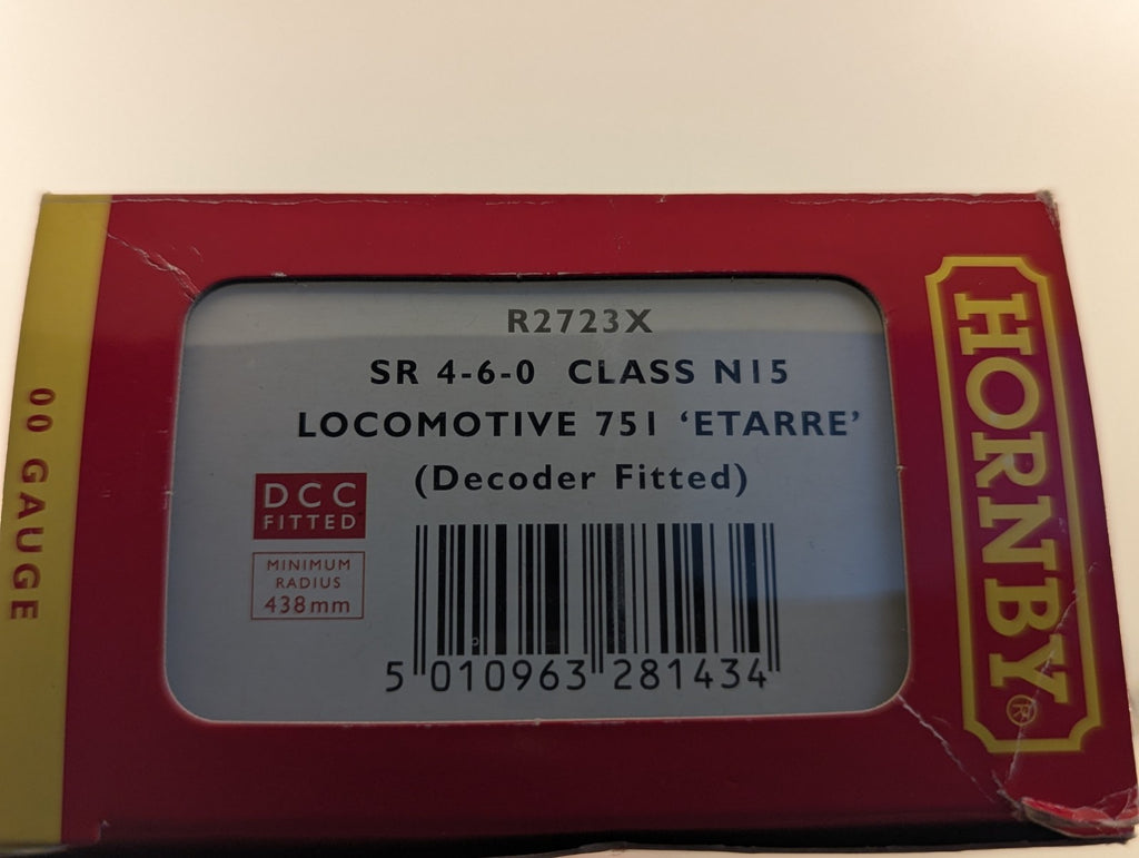 Hornby R2723X OO Gauge SR N15 "Etarre" DCC Fitted 4-6-0 - Boxed