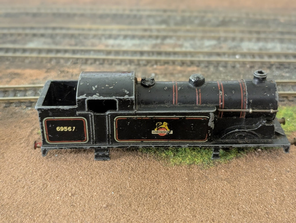 Hornby Dublo EDL17 LNER N2 69567 BR Lined Black 0-6-2T Loco Body