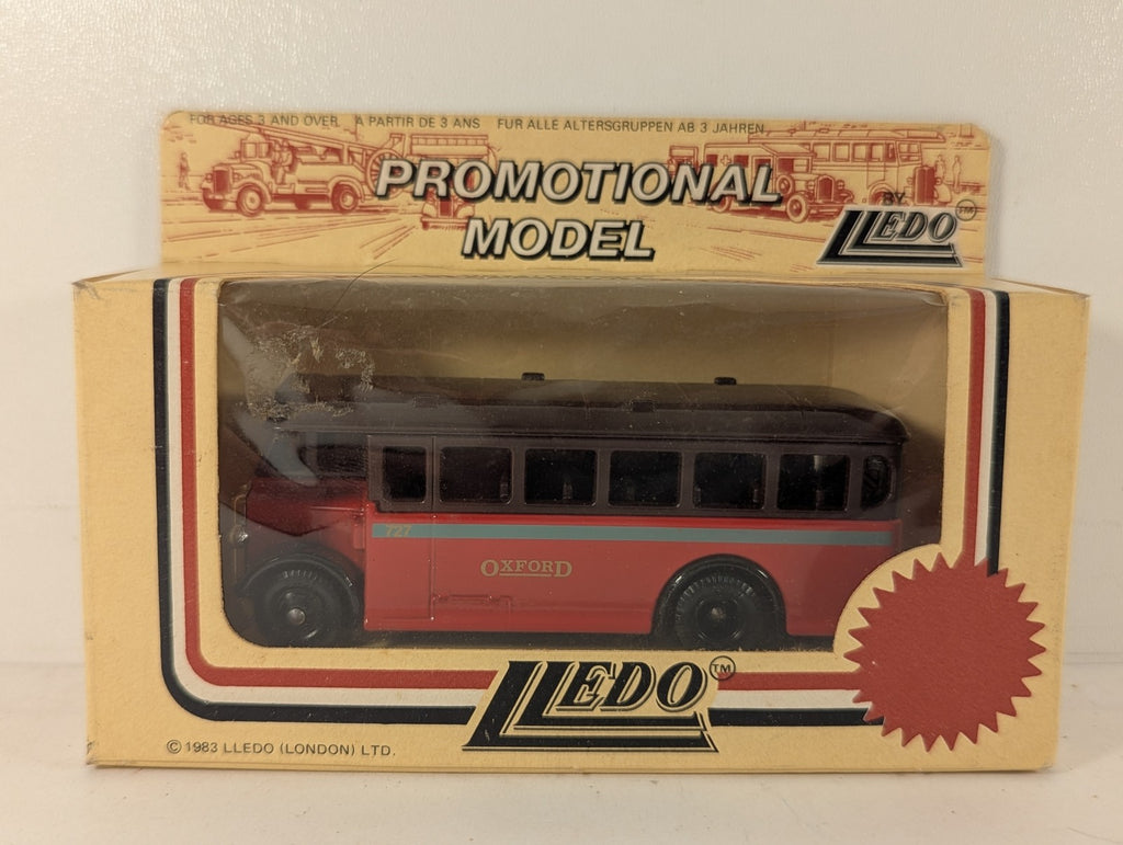 Lledo Oxford Single Deck Bus Die-cast Model Bus 727 Oxford Red & Brown