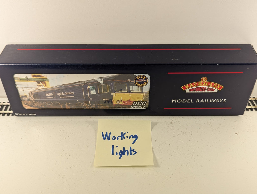 Bachmann OO Gauge Class 66 Diesel 66405 Malcolm Logistics Services Locomotive