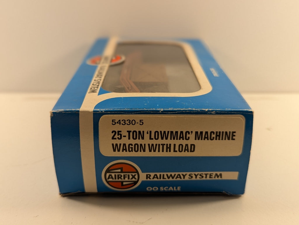 Airfix OO Gauge 54330 25 Ton Lowmac Machine Wagon with Load