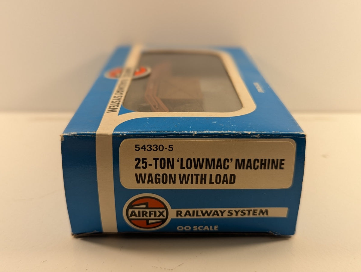 Airfix OO Gauge 54330 25 Ton Lowmac Machine Wagon with Load