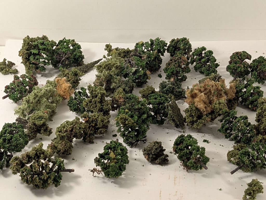 OO/HO Gauge Assorted Model Railway Trees Scenery & Trees