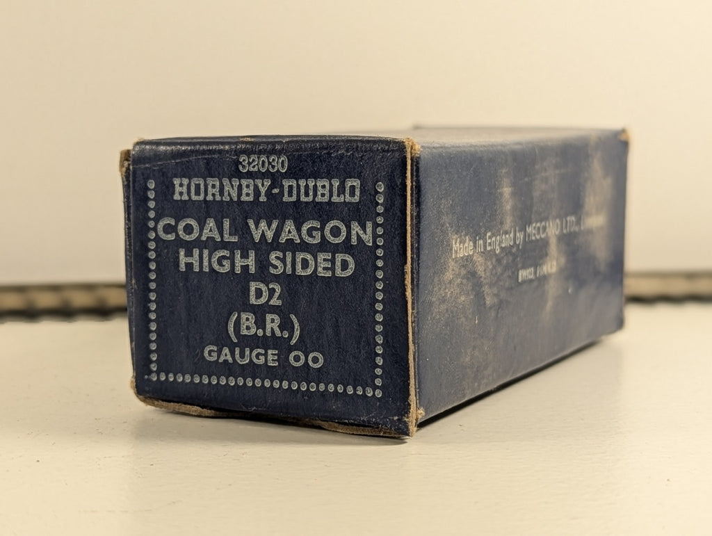 Hornby Dublo 32030 OO Gauge BR Grey High Sided Coal Wagon with coal load - Boxed