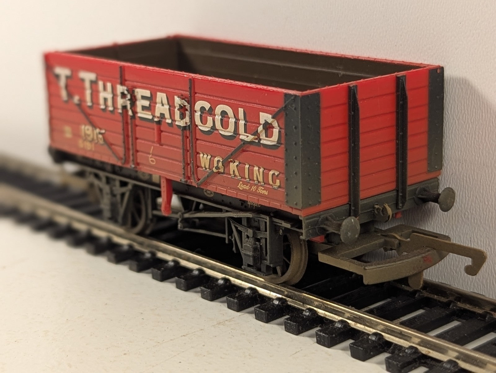 Hornby OO Gauge 7-Plank Open Wagon Goods Wagon 1915 T. Threadgold