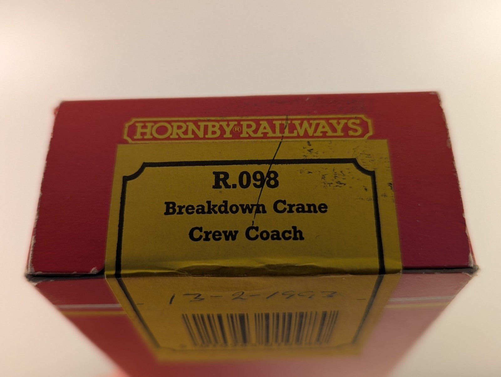 Hornby R.098 Breakdown Crane Crew Coach