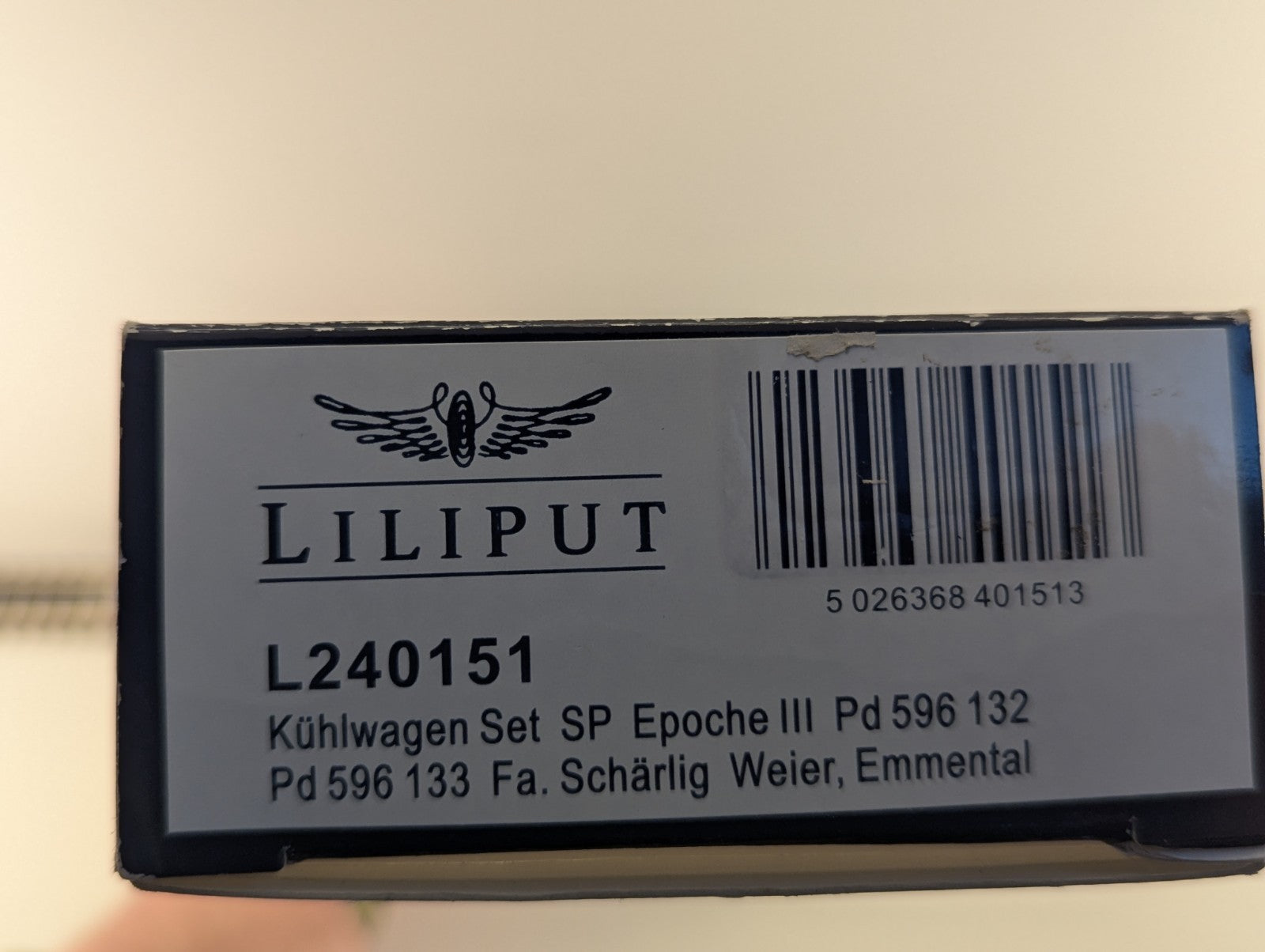 Liliput L240151 HO Scale Ernst Schärlig AG Refrigerated Freight Wagon Twin Pack