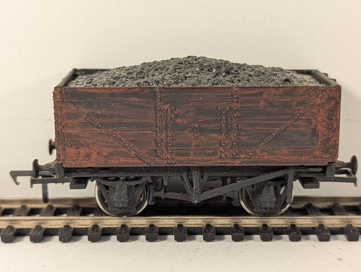 Kitbuilt OO Gauge 7-Plank Open Wagon Goods Wagon Weathered Bauxite