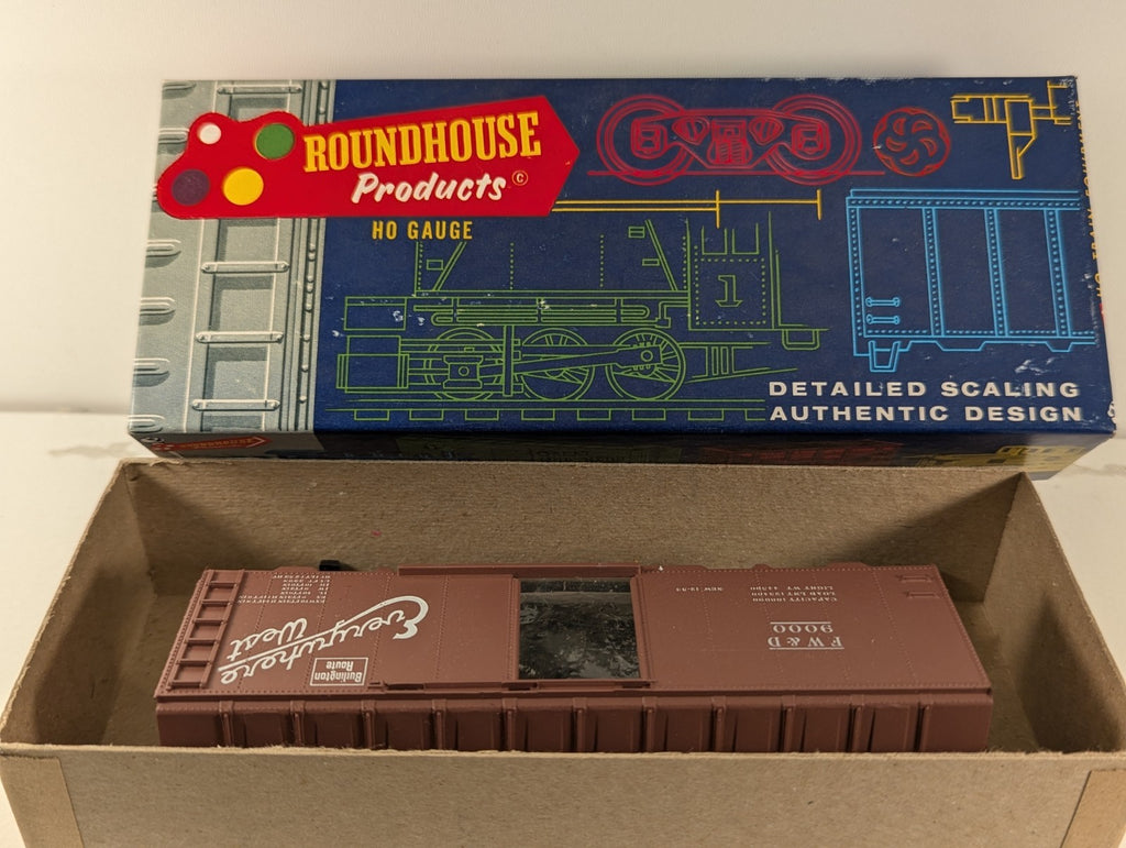 Roundhouse HO FW&D 9000 Box Car Kit Everywhere West