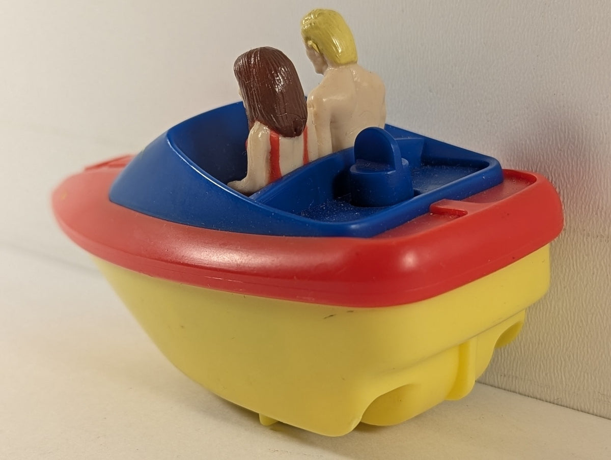 Burger King Baywatch Speedboat Toy Fast Food Toy Baywatch Red, Yellow and Blue