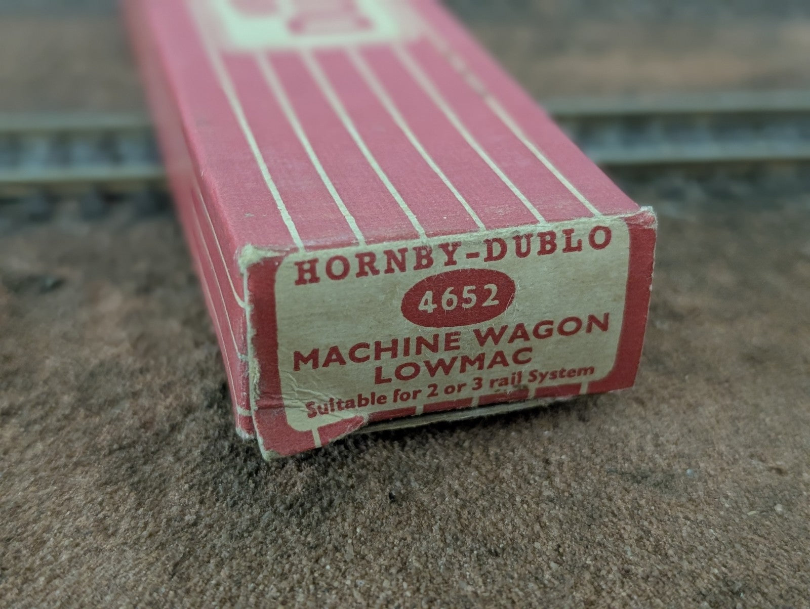 Hornby Dublo 00 Gauge 4652 Machine Wagon Lowmac Goods Wagon