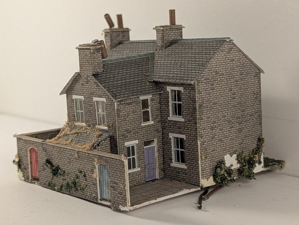 Metcalfe OO Gauge Stone Terraced Houses Building PO228
