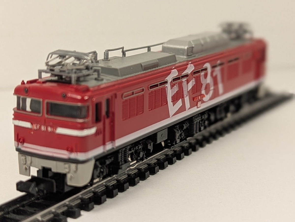 Tomix N Gauge JR EF81 Electric Locomotive (Rainbow) EF81 93 JR Rainbow Red 2153
