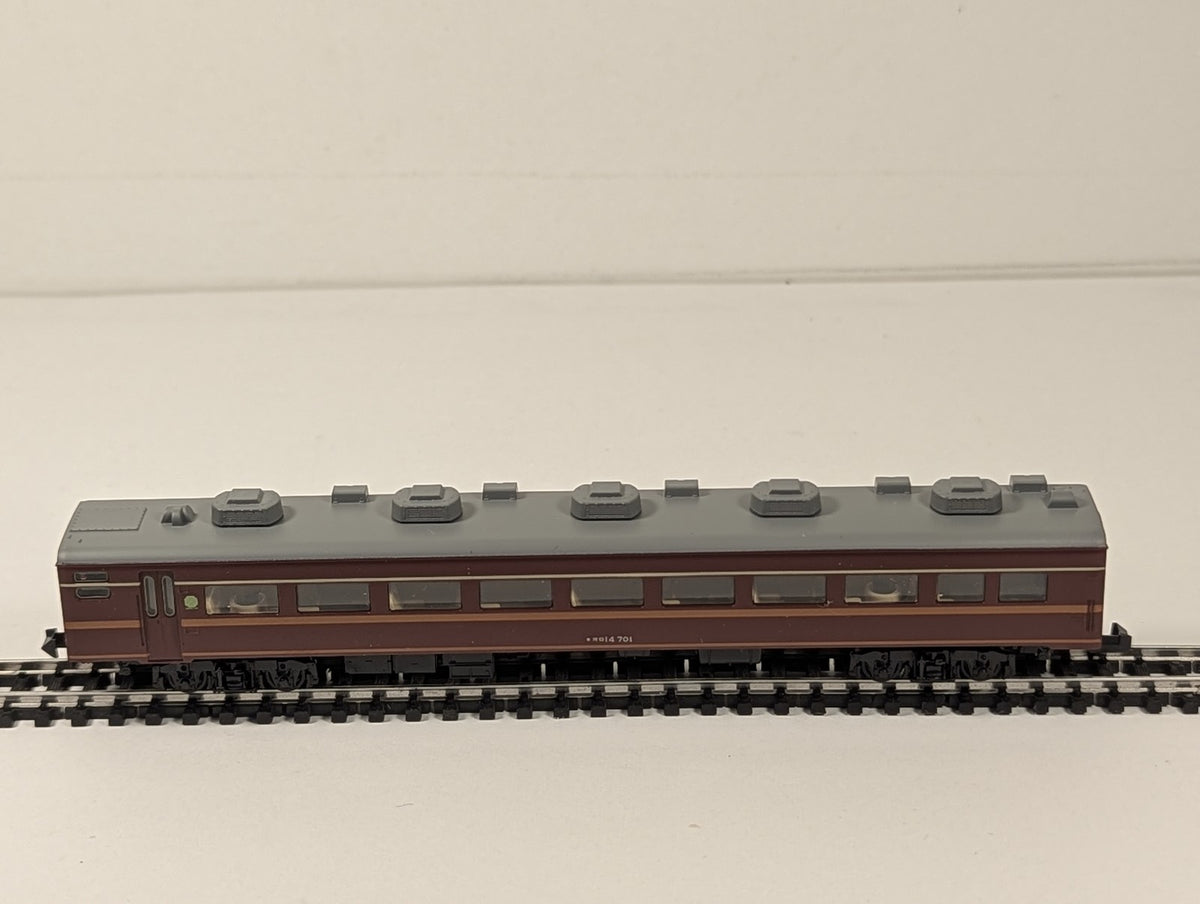 Tomix N Gauge J.N.R. Passenger Car ORO-14 700 オロ14 701 JNR Maroon and Gold 2518