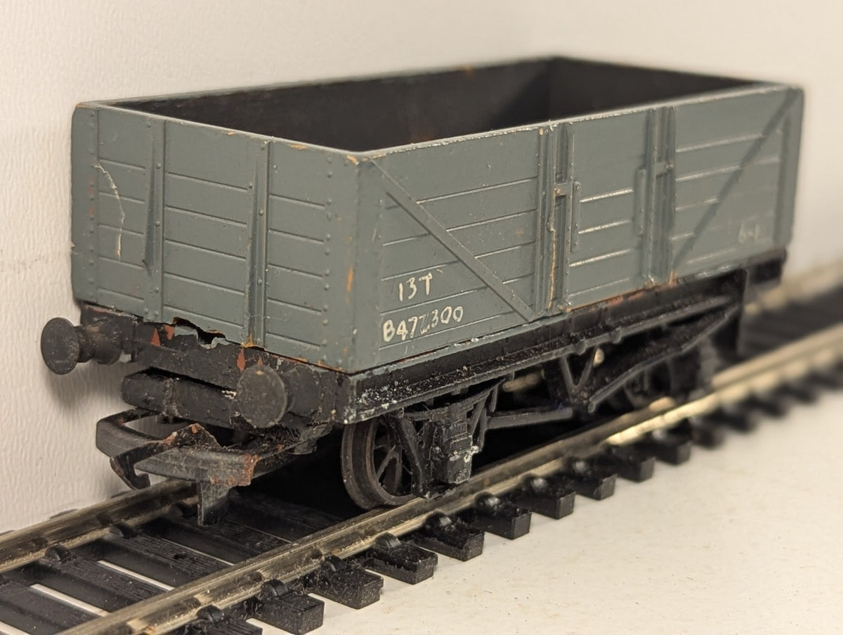 Hornby Dublo OO Gauge 5-Plank Open Wagon B477300 Grey (Repainted)