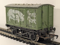 Hornby OO Gauge Prime Pork Closed Van Goods Wagon E71011 Green 'Prime Pork'