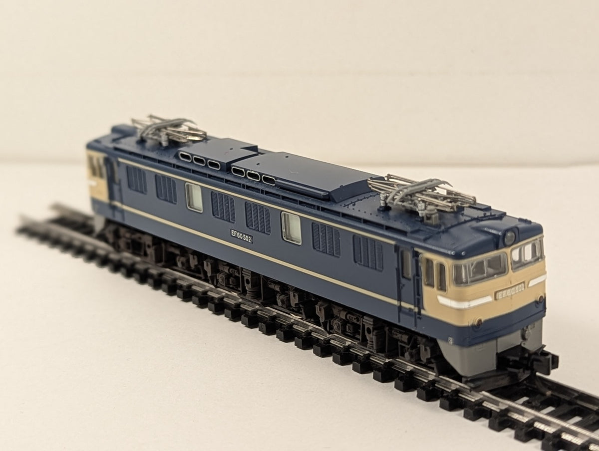 Kato N Gauge JNR Class EF60-500 Electric Locomotive EF60 502 JNR Blue and Cream