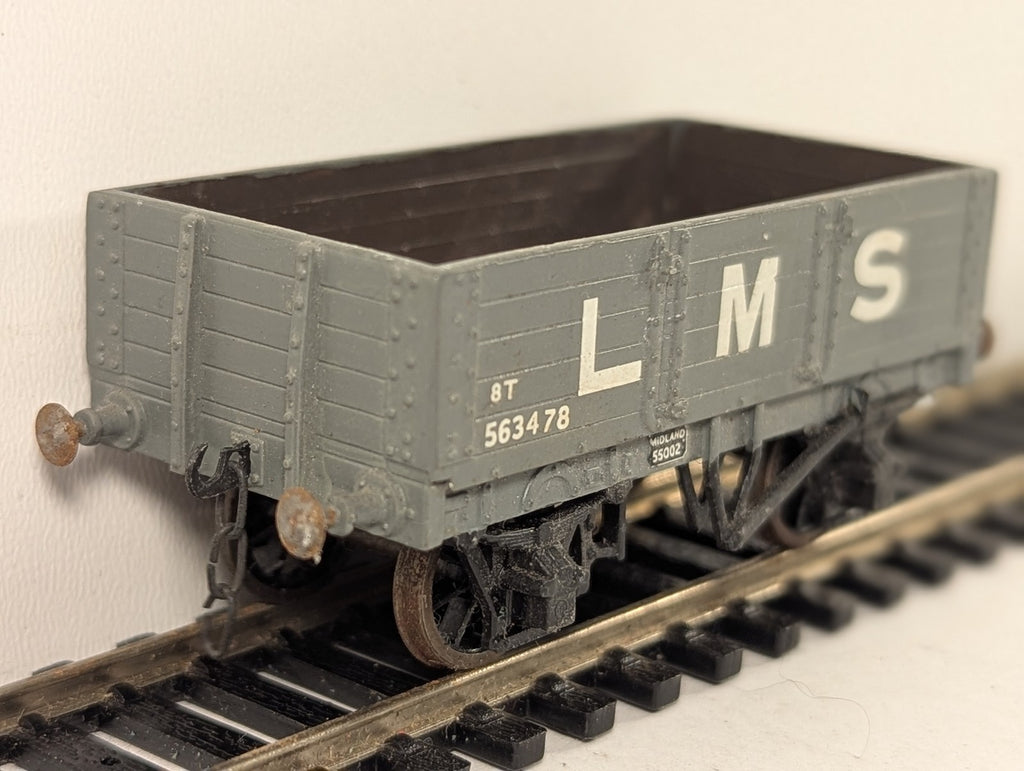 Slaters OO Gauge Midland Railway 5-Plank Open Wagon Goods Wagon 123490 / 563478