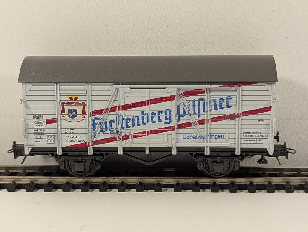 Roco HO Gauge DB Fürstenberg Pilsener Beer Wagon Goods Wagon 112 2 203-9