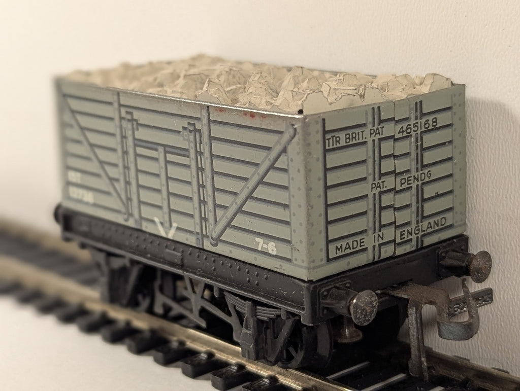 Trix Twin Railway OO Gauge Open Wagon High Side Goods Wagon 12738 BR Grey 1/603