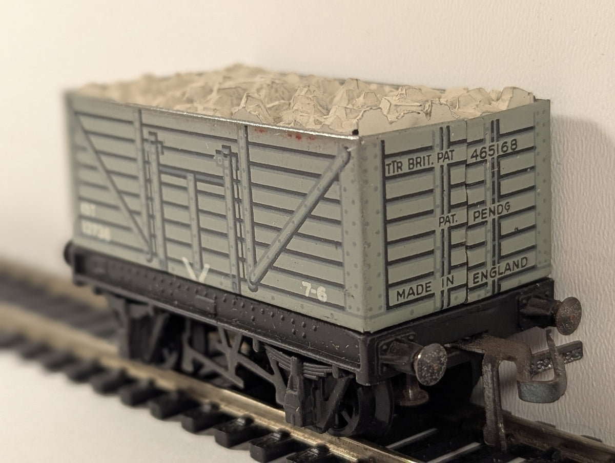 Trix Twin Railway OO Gauge Open Wagon High Side Goods Wagon 12738 BR Grey 1/603