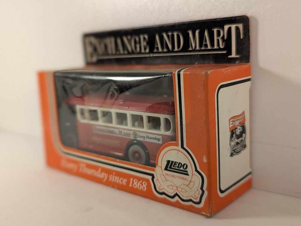 Lledo London Transport Single Decker Bus 'Exchange & Mart' Die-cast Model Bus