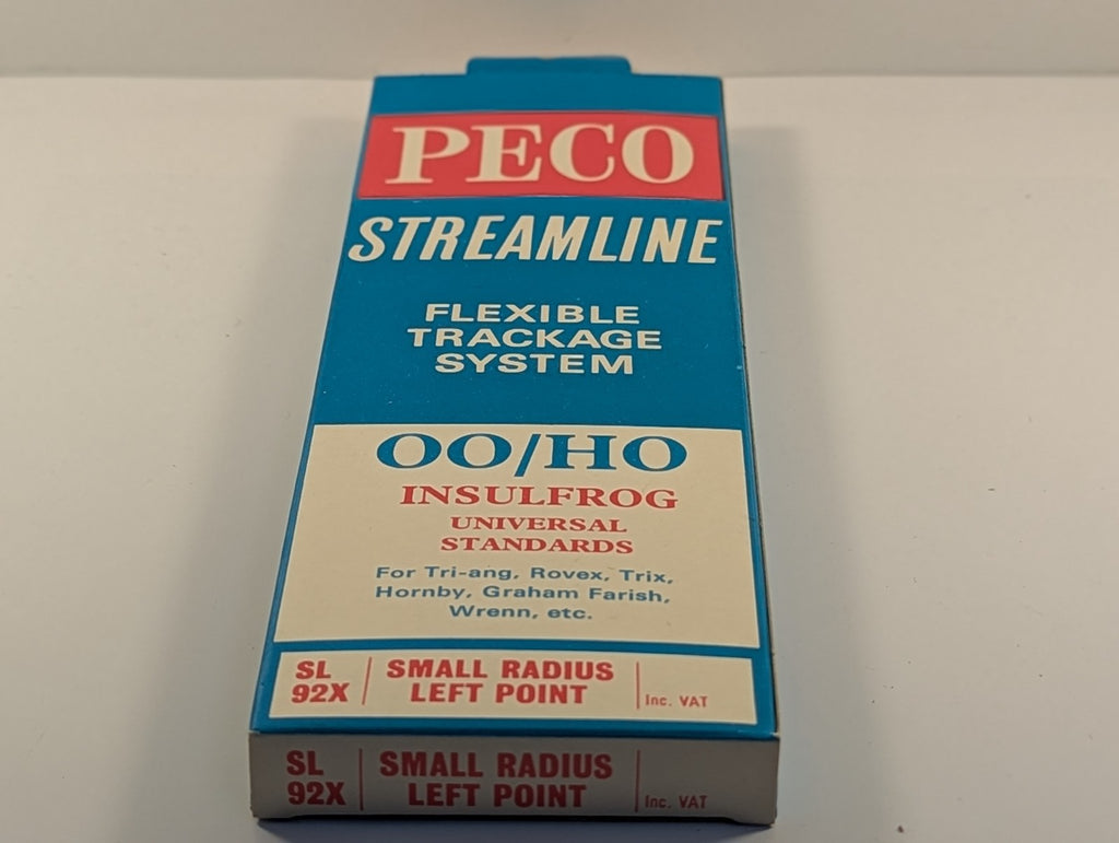 PECO SL92X OO/HO Small Radius Left Turnout Point