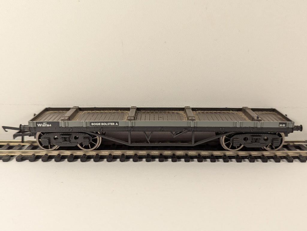 Mainline OO Gauge Bogie Bolster A Goods Wagon W107364 BR Unfitted Grey 937353