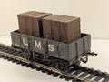 Kit Built OO Gauge LMS 5-Plank Open Wagon with Crate Load Goods Wagon