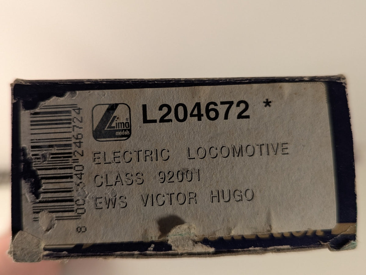 Lima L204672 Class 92 92001 “Victor Hugo” in EWS Maroon Livery