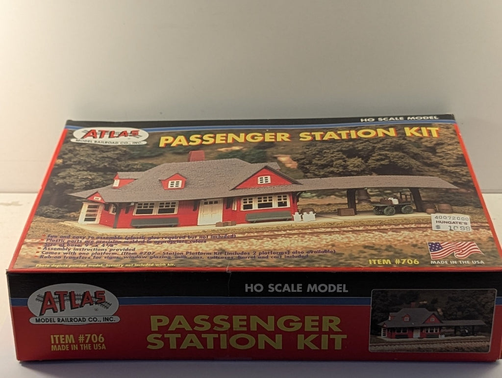Atlas HO Scale Passenger Station Kit Building Kit 706