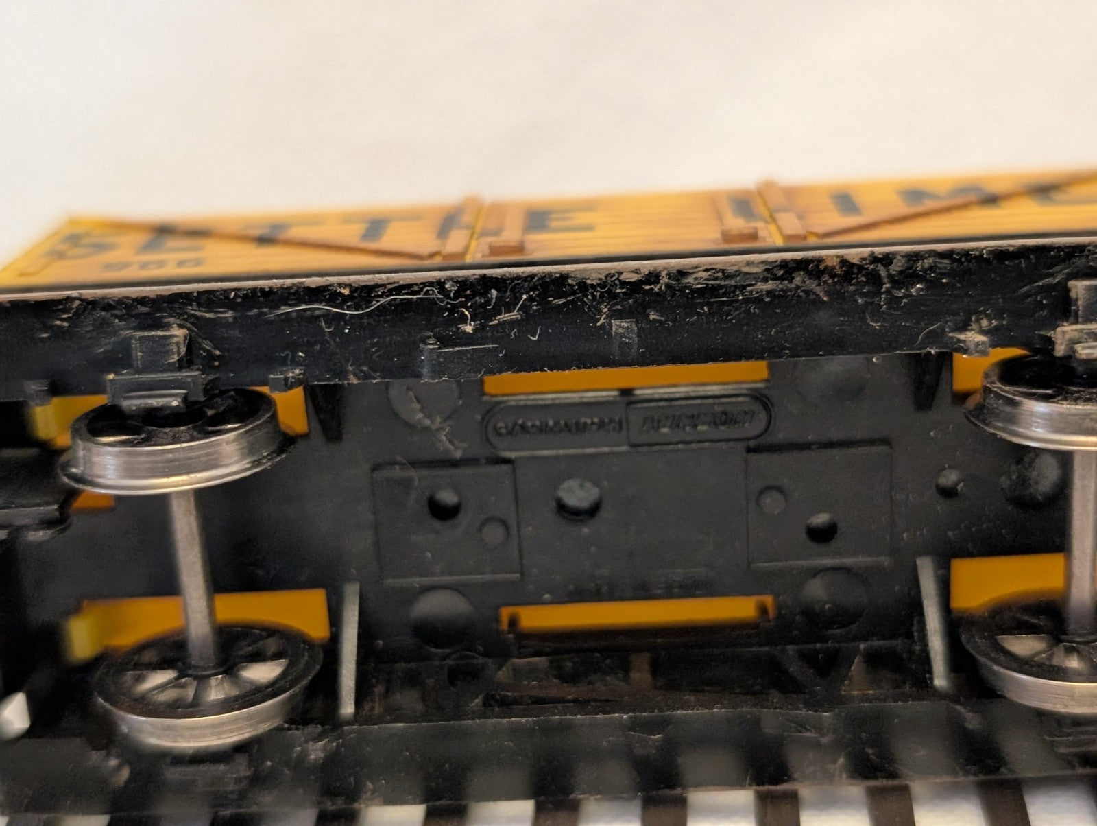 Hornby OO Gauge 5 Plank Wagon Goods Wagon 966 Settle Limes Yellow