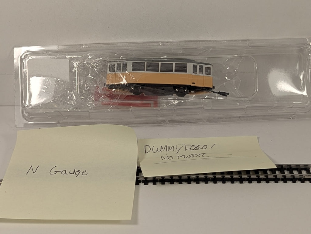 Kato N Gauge N Pocket Line Tram Yellow and White Dummy Unit
