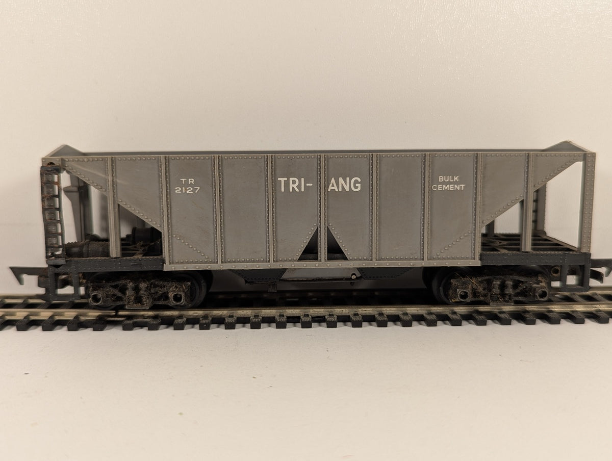 Tri-ang OO Gauge Operating Bulk Cement Wagon Goods Wagon TR 2127 Grey R137