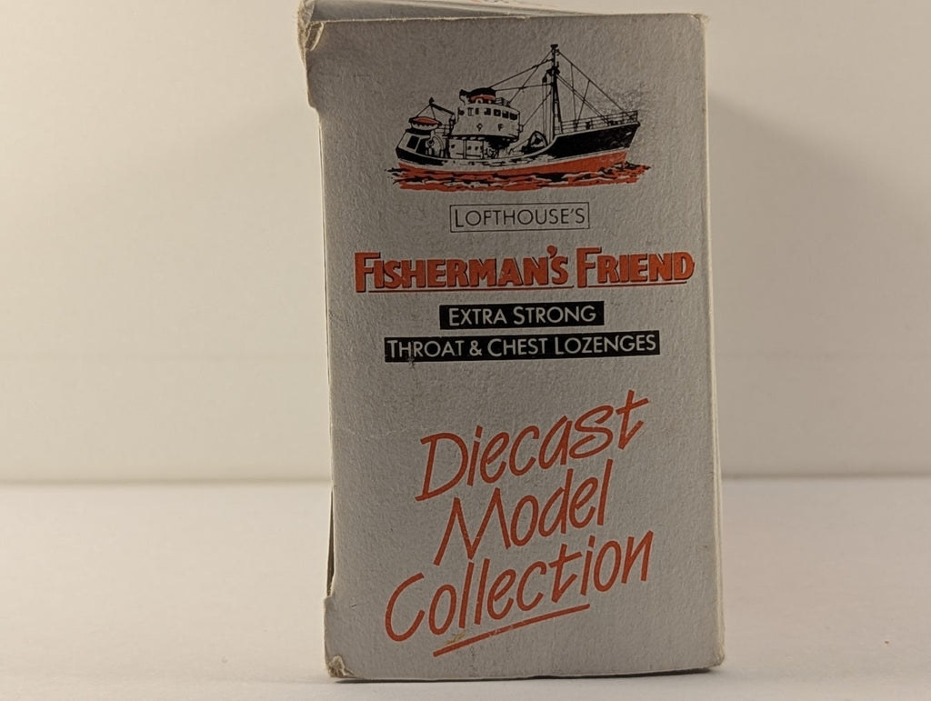 Fishermans Friend branded packaging for EFE OO Scale AEC Regent III RT Double Decker Bus diecast model