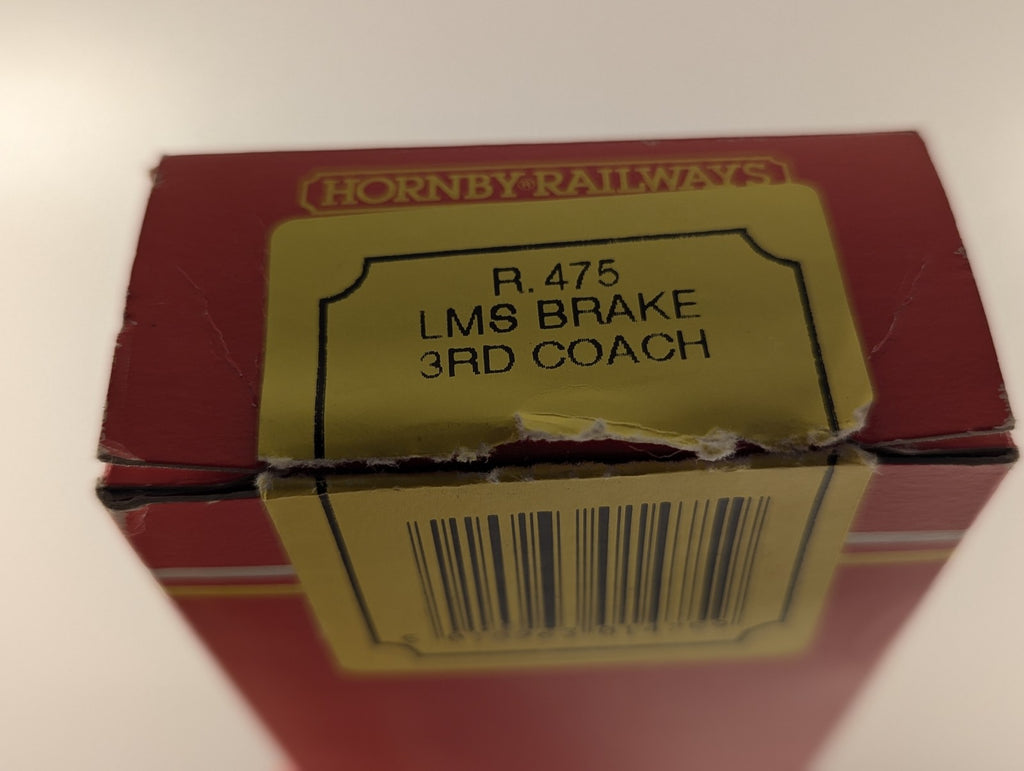 Hornby OO Gauge LMS Composite Coach Passenger Coach 4075 LMS Crimson Lake R.475