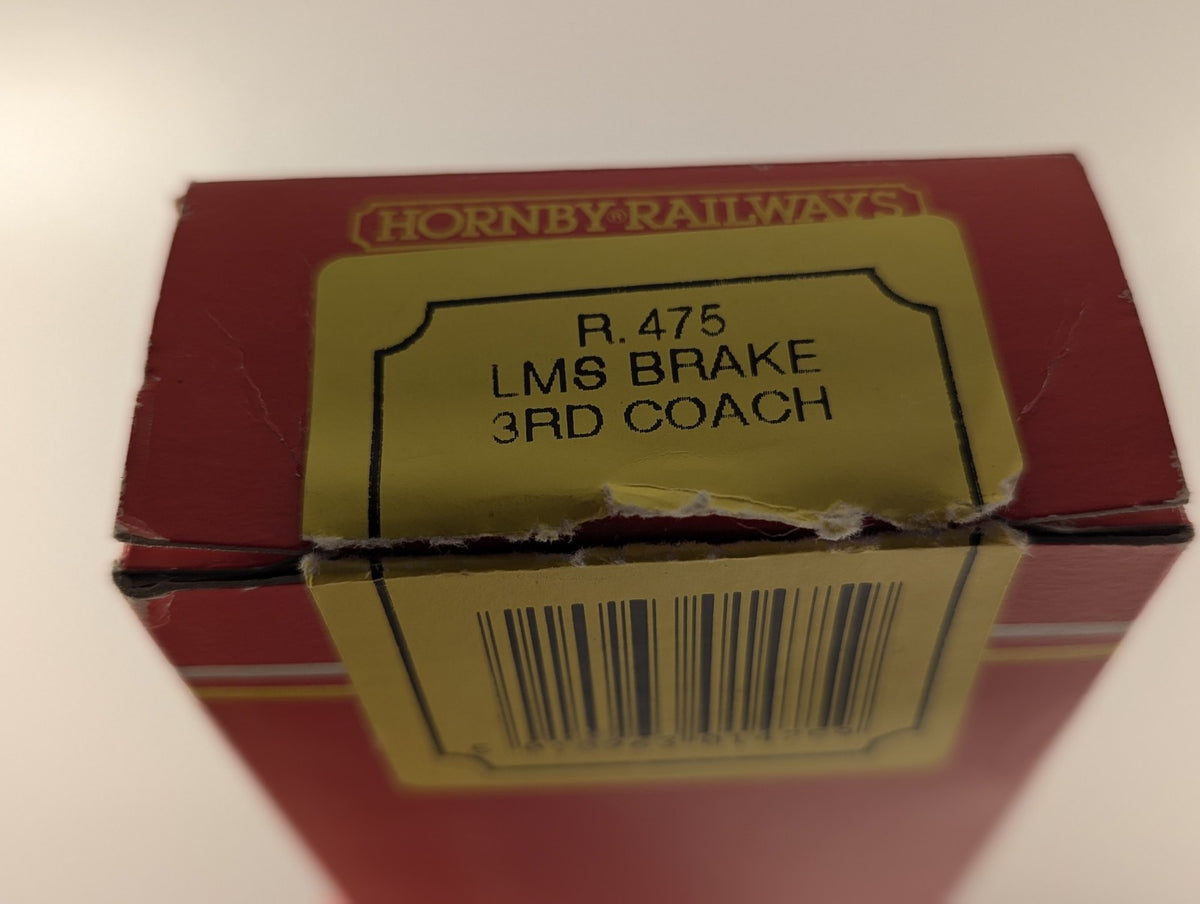 Hornby OO Gauge LMS Composite Coach Passenger Coach 4075 LMS Crimson Lake R.475