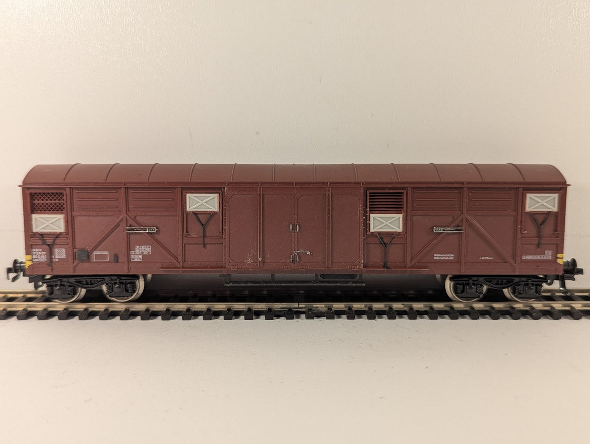 Jouef HO Scale SNCF Gas Covered Wagon Goods Wagon 190 0 144-3 SNCF Brown