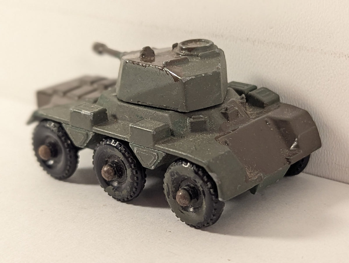 Lesney Saladin Armoured Car 6x6 Die-cast Vehicle Olive Green & Brown 67