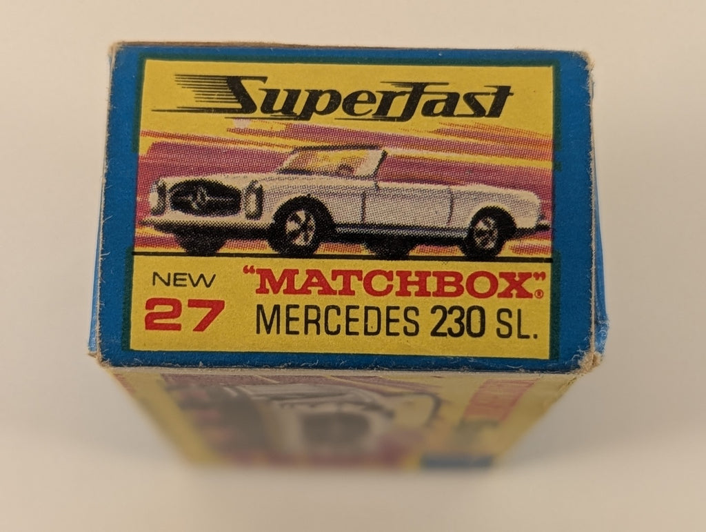 Matchbox Mercedes 230 SL Die-cast Model Car BB-A 716 White with red interior 27