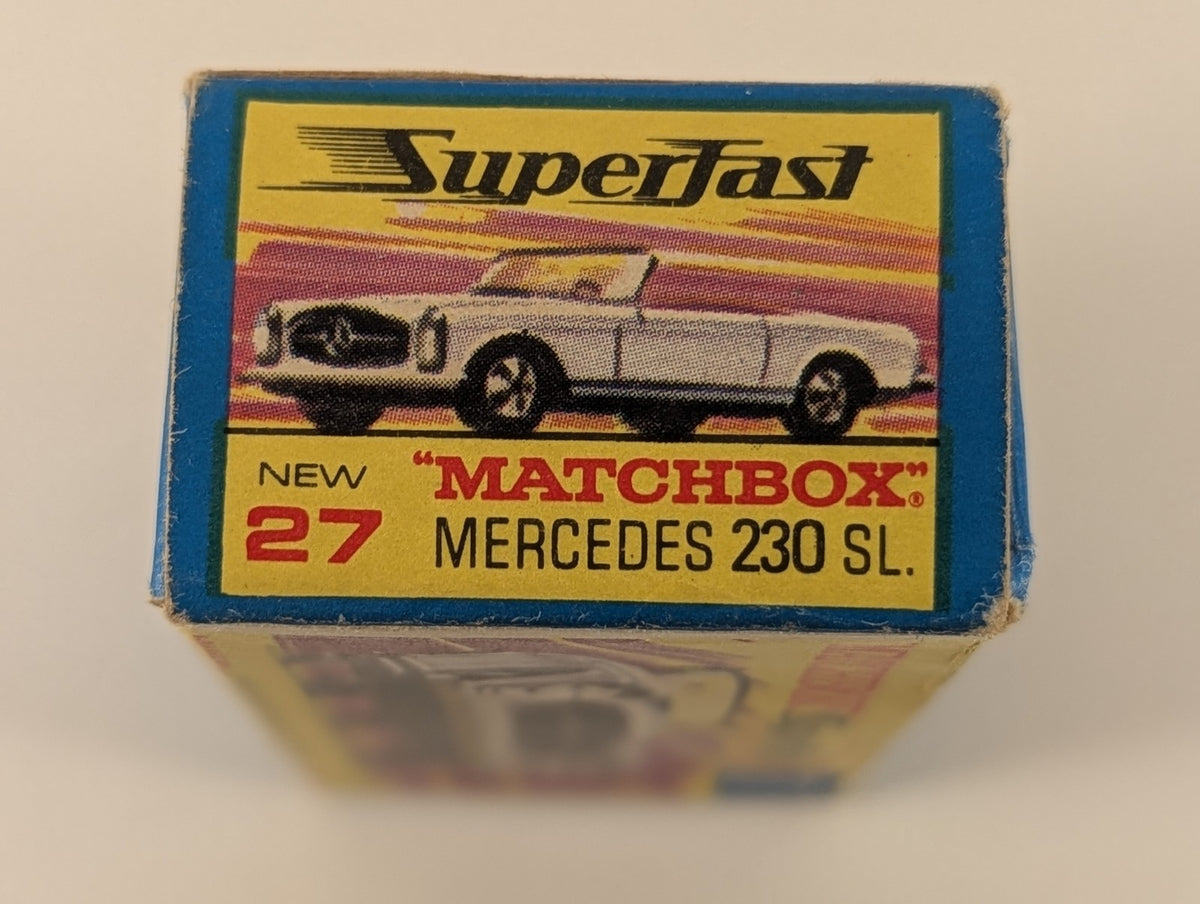 Matchbox Mercedes 230 SL Die-cast Model Car BB-A 716 White with red interior 27
