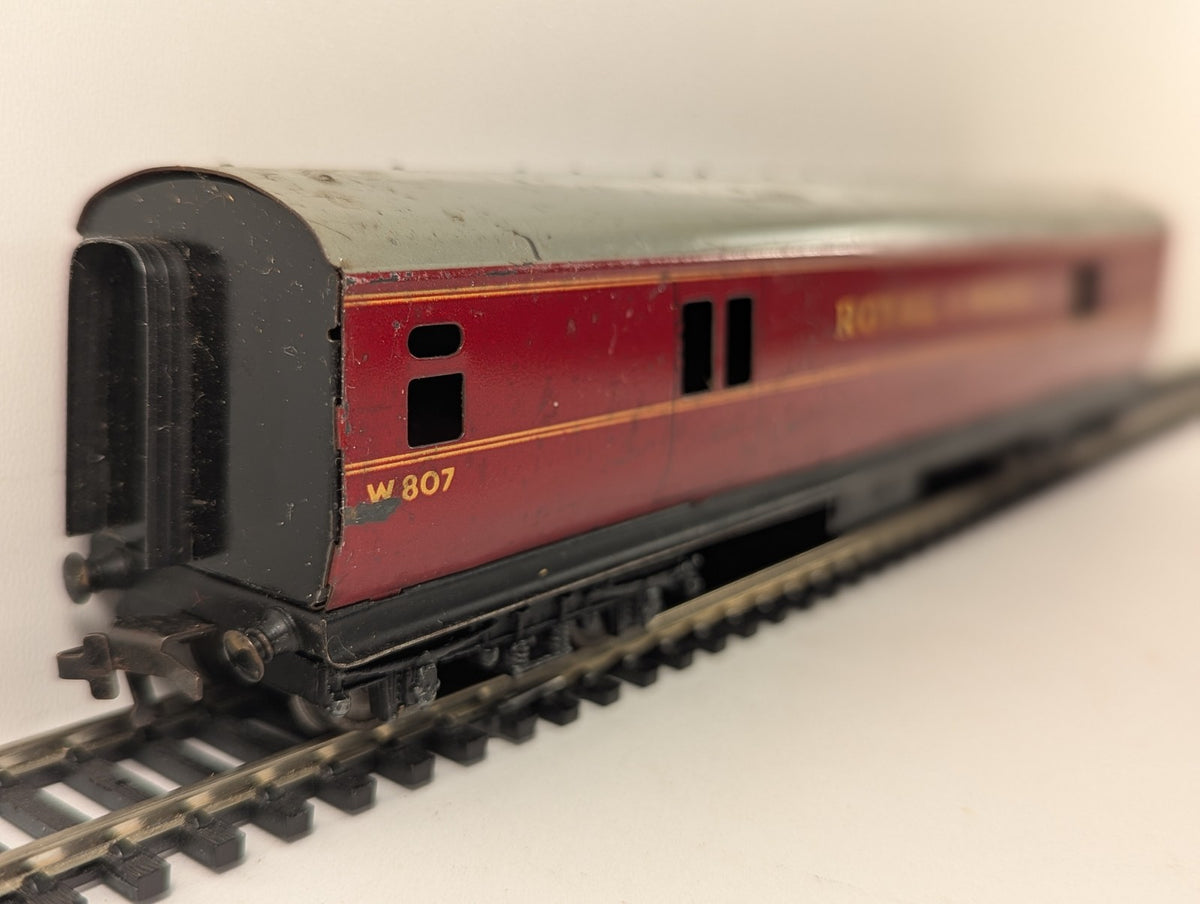 Hornby Dublo OO Gauge Royal Mail TPO Van Passenger Coach W807 BR Maroon