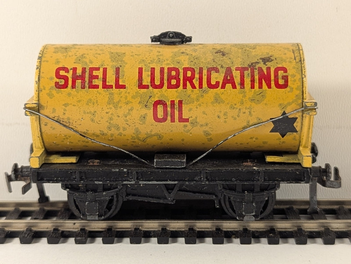 Hornby Dublo OO Gauge Shell Lubricating Oil Tank Wagon Shell Yellow 4675
