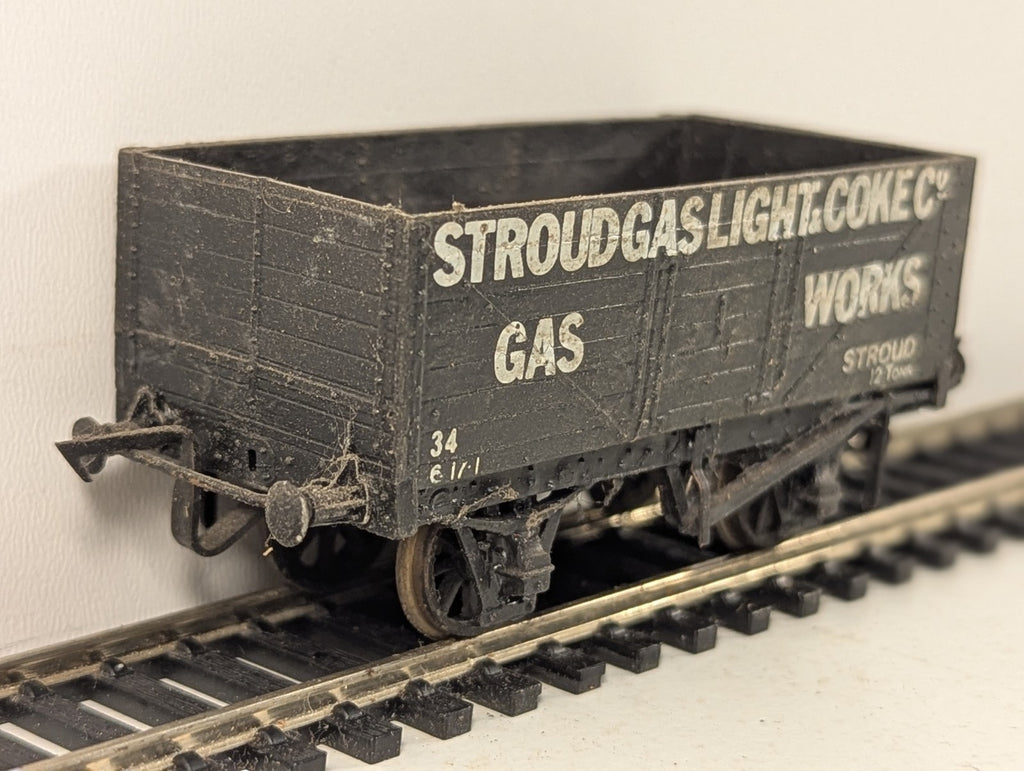 Kit Built OO Gauge 7 Plank Open Wagon Goods Wagon 34 Stroud Gas Light & Coke Co