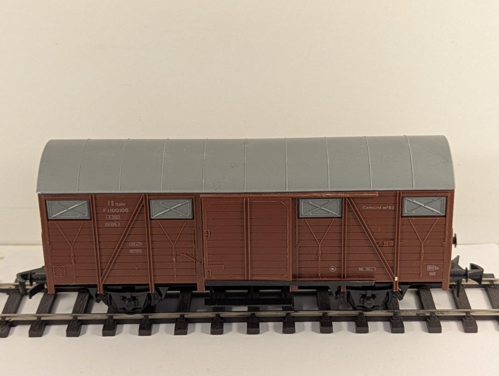 Lima O Gauge FS Type F Box Van Goods Wagon F1160106 FS Brown