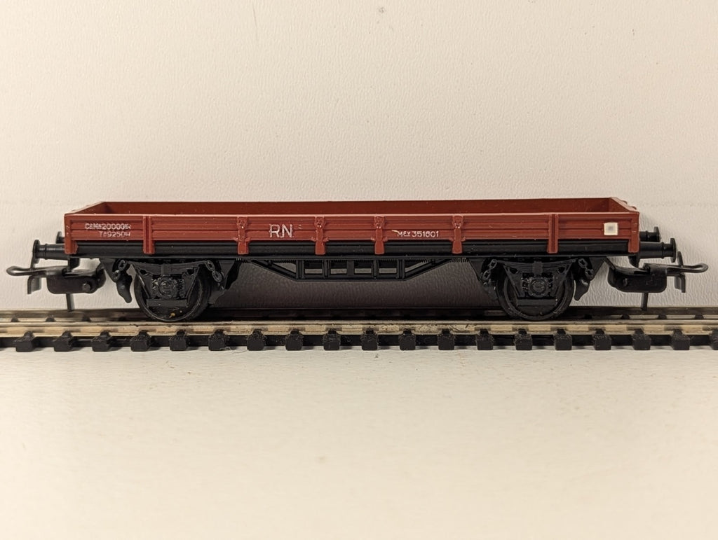Electrotren HO Gauge RN Low Sided Wagon Goods Wagon MEV 351601 Brown