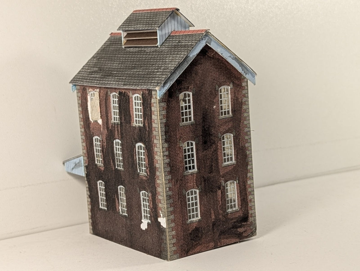 Metcalfe OO Gauge Brewery Tower Model Building Red Brick PO284